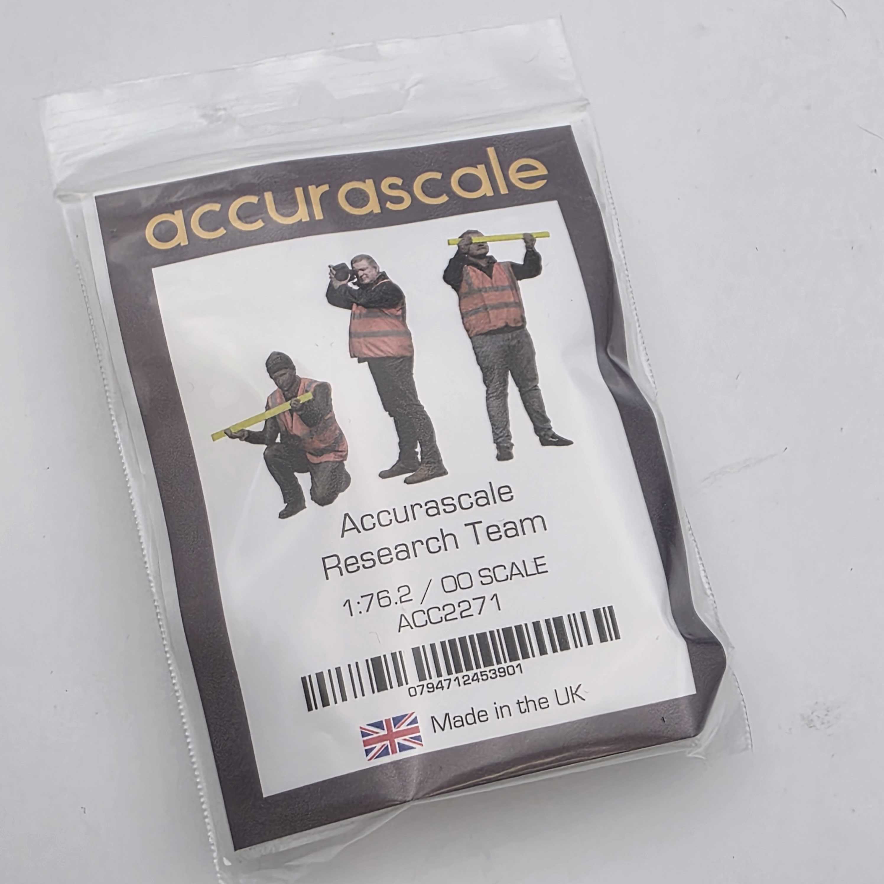 Accurascale Research Team - Three Figure Pack - OO (1/76th) Scale