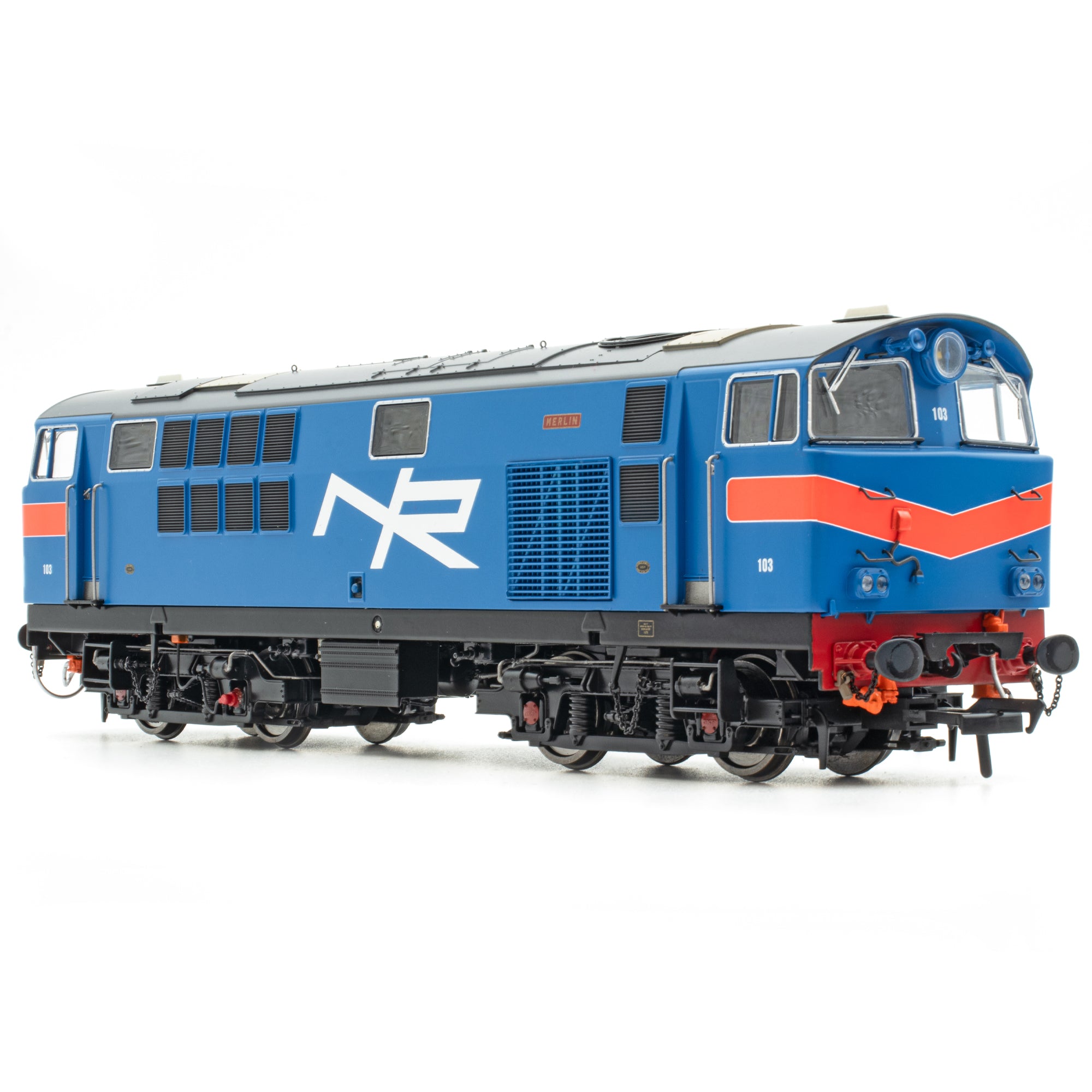 103 'Merlin' NIR Blue, with Red Chevrons - DCC Sound