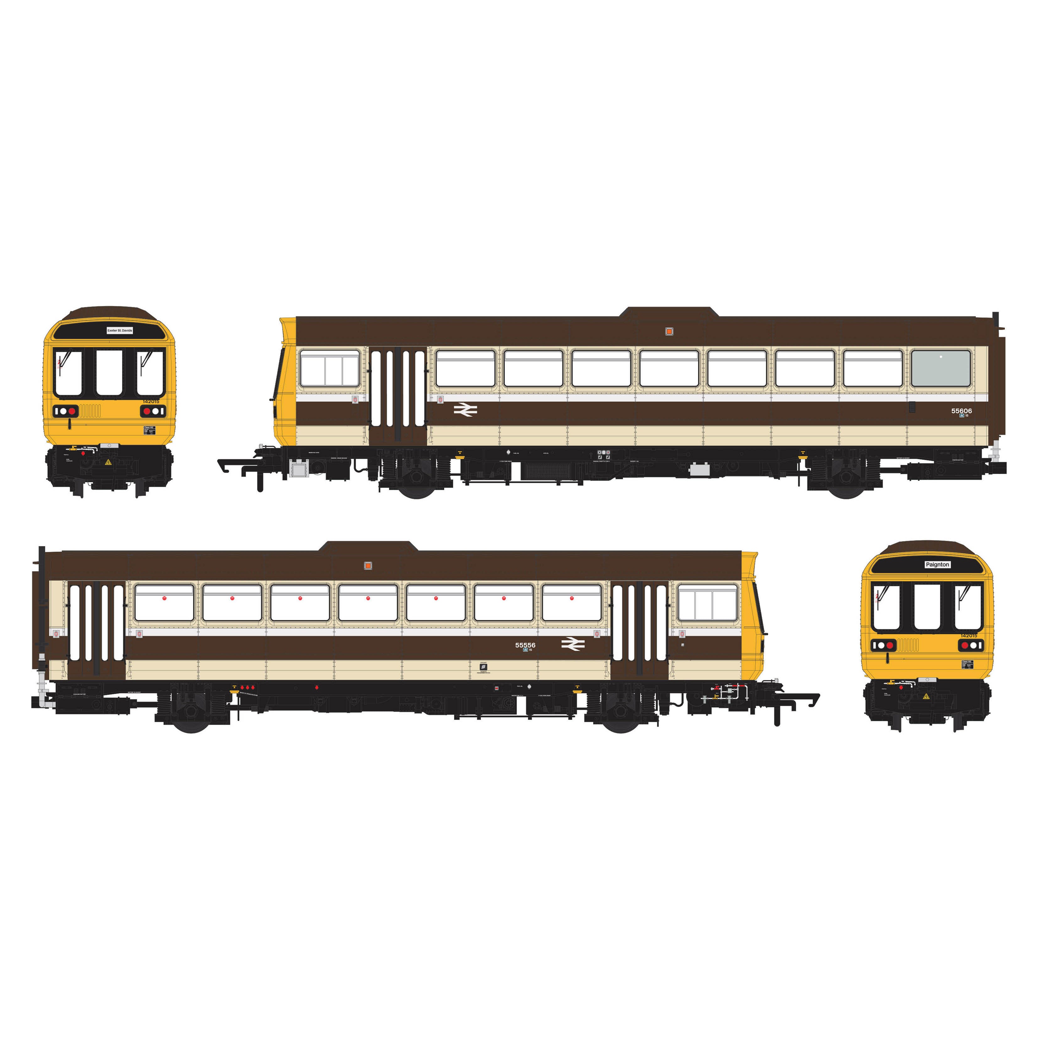 Class 142 - GW Chocolate & Cream 'Skipper' - 142015