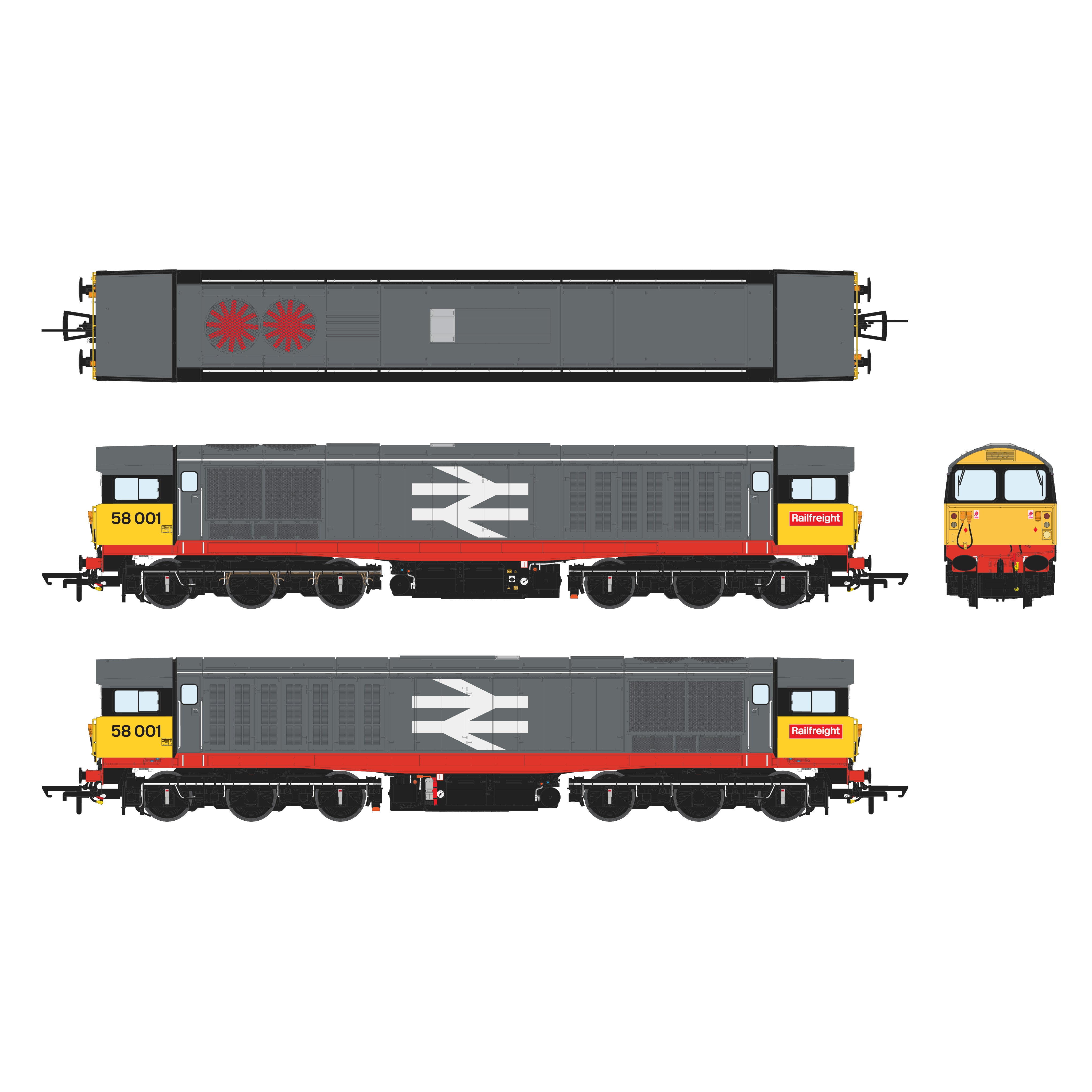 Class 58 - Railfreight - 58001