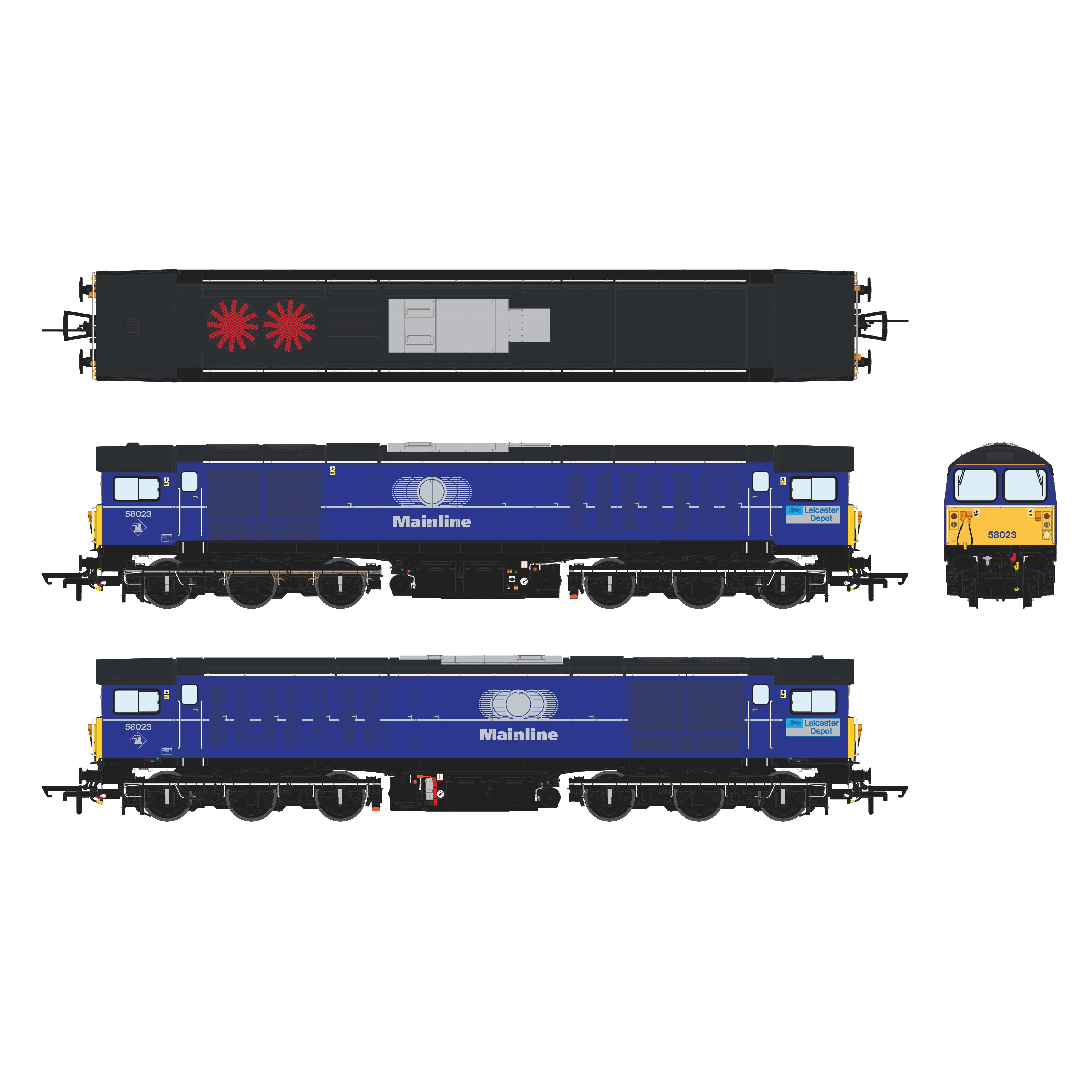 Class 58 - Mainline Blue (Preserved) - 58023
