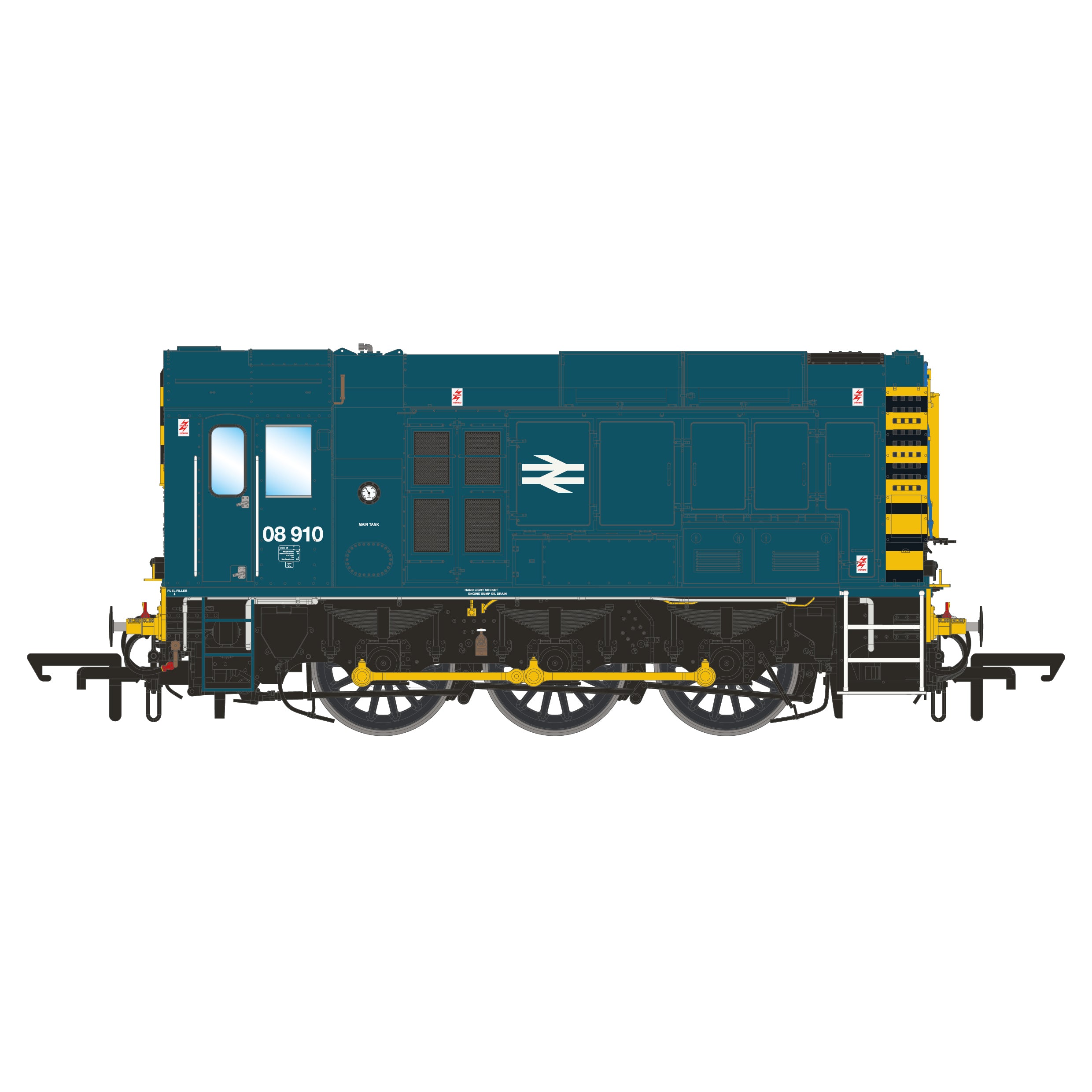 BR Class 08 - BR Blue - 08910 - DCC Sound