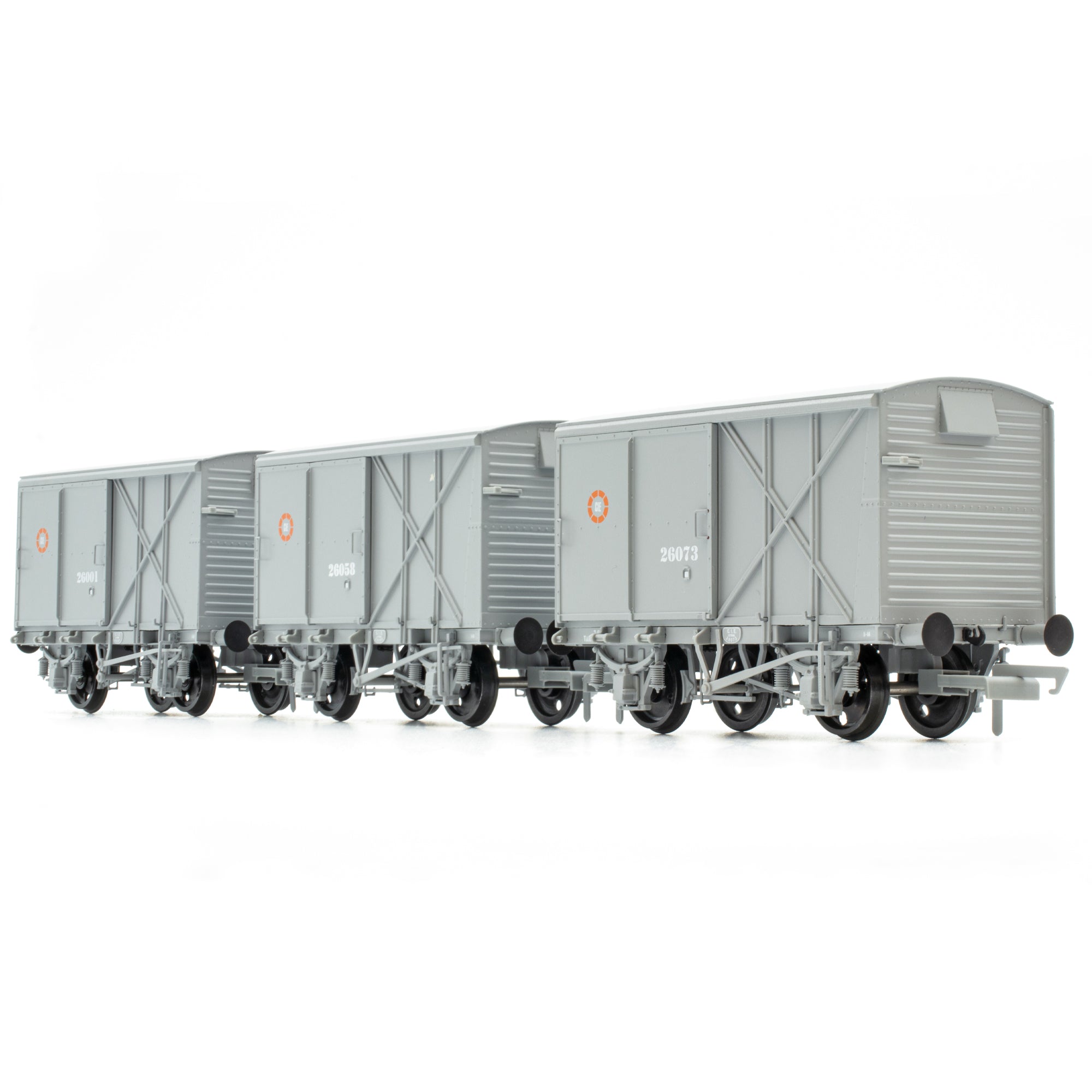 CIE Bulleid Pallet Van - Grey (CIE roundel era) - Pack 1