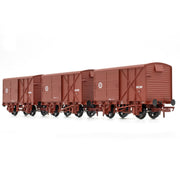 CIE Bulleid Pallet Van - Brown (CIE roundel era) - Pack 3